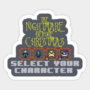 THE NIGHTMARE BEFORE CHRISTMAS SELECT SCREEN Sticker